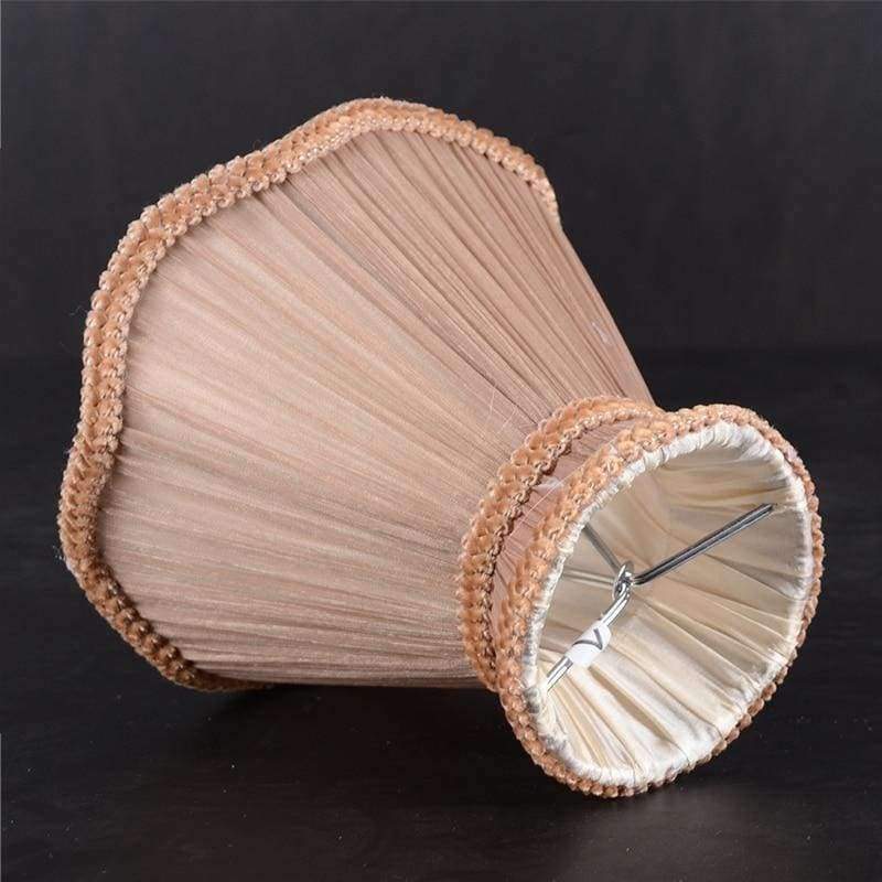 Planet Gates LAINGDERFUL 15cm Bubble Lampshade European Wave Cloth Princess Lampshade Crystal Chandelier Light Shade for E14 candle lamp