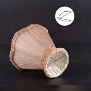 Planet Gates LAINGDERFUL 15cm Bubble Lampshade European Wave Cloth Princess Lampshade Crystal Chandelier Light Shade for E14 candle lamp