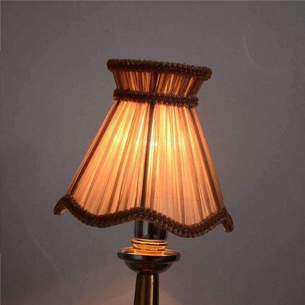 Planet Gates LAINGDERFUL 15cm Bubble Lampshade European Wave Cloth Princess Lampshade Crystal Chandelier Light Shade for E14 candle lamp
