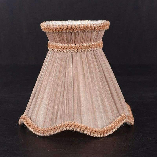 Planet Gates LAINGDERFUL 15cm Bubble Lampshade European Wave Cloth Princess Lampshade Crystal Chandelier Light Shade for E14 candle lamp