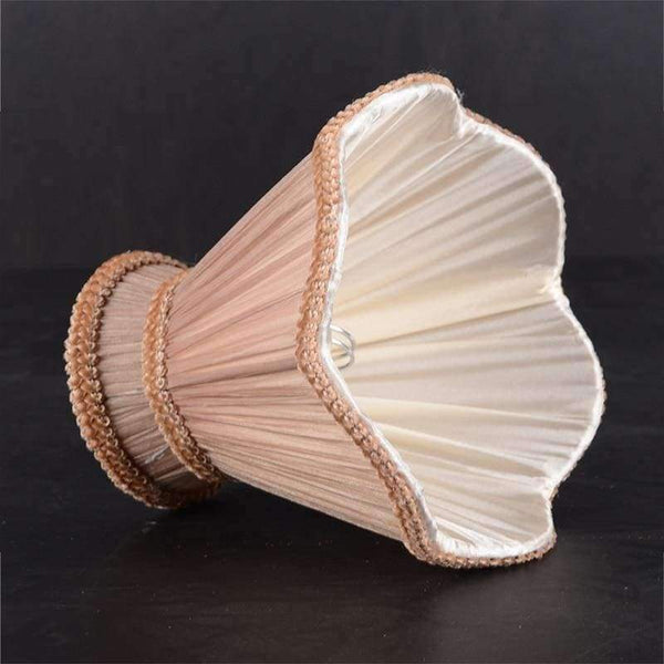 Planet Gates LAINGDERFUL 15cm Bubble Lampshade European Wave Cloth Princess Lampshade Crystal Chandelier Light Shade for E14 candle lamp