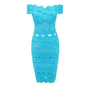 Planet Gates Lake blue / L Sexy Party Dress Summer 2018 New Arrival Bodycon Bandage Dress Clubwear Hollow Out V Neck Sheath Fashion Slim Dresses For Women