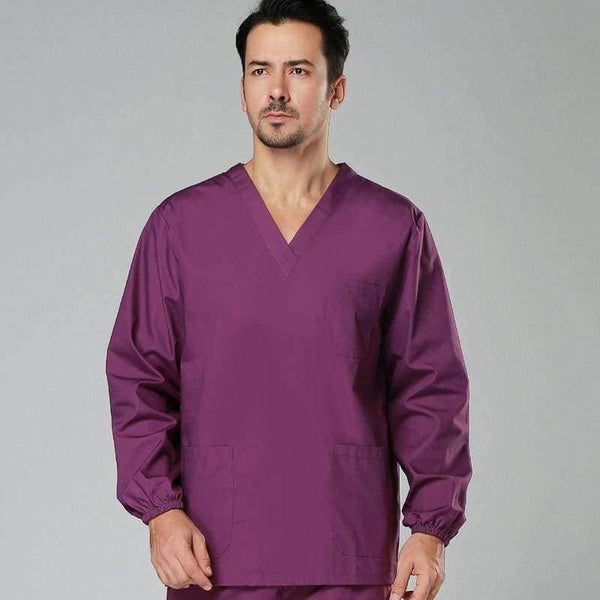 Planet Gates lake blue women / S Cheap Long Sleeve Scrubs Uniforms Sets Women and Men Unisex Medical Uniforms Wholesales Scrub Sets Hospital Scrubs Clothes