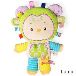 Planet Gates Lamb Kids Plush Baby Rattle Stuffed Animal Cat Developing Educational Learning Toys Gift for Toddler Children 0-12 month