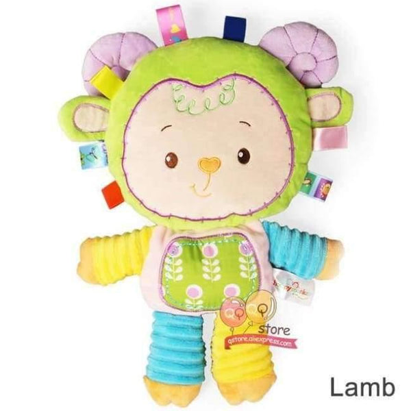 Planet Gates Lamb Kids Plush Baby Rattle Stuffed Animal Cat Developing Educational Learning Toys Gift for Toddler Children 0-12 month