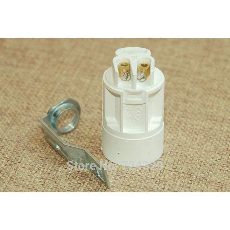 Planet Gates Lamp Bases E14 Candle Lamp Holders White Edison Screw Caps Pendant Light Lamps Socket DIY Light Accessories 12pcs free shipping