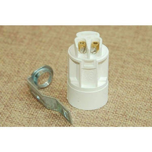 Planet Gates Lamp Bases E14 Candle Lamp Holders White Edison Screw Caps Pendant Light Lamps Socket DIY Light Accessories 12pcs free shipping