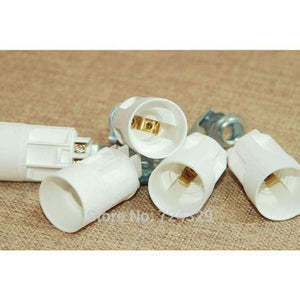 Planet Gates Lamp Bases E14 Candle Lamp Holders White Edison Screw Caps Pendant Light Lamps Socket DIY Light Accessories 12pcs free shipping