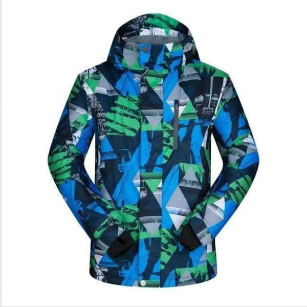 Men Ski Jacket Winter New Outdoor High Quality Windproof Waterproof Thicken Warm Snow Snowboard Ski Jacket Brands Hooded - Lan Lv Lan Che /