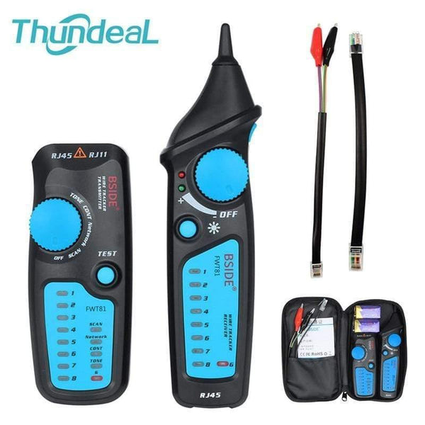 LAN Tester RJ45 Network Cable Tester Cable Tracker Analyzer Detector Line Finder Analyzer FWT81 Telephone Wire Toner Ethernet