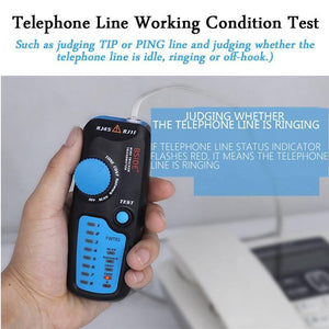 LAN Tester RJ45 Network Cable Tester Cable Tracker Analyzer Detector Line Finder Analyzer FWT81 Telephone Wire Toner Ethernet