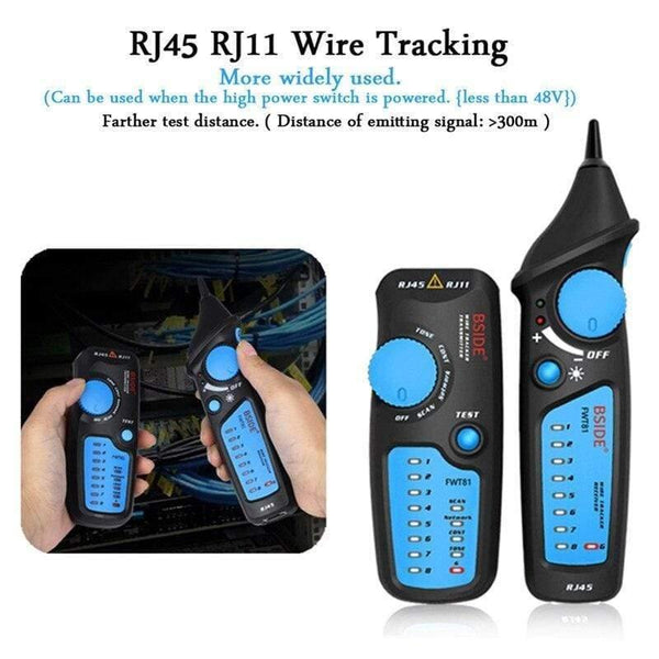 LAN Tester RJ45 Network Cable Tester Cable Tracker Analyzer Detector Line Finder Analyzer FWT81 Telephone Wire Toner Ethernet