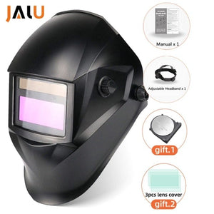 Planet Gates Land Black E93H Professional Protective Welding Helmet Automatically Darkening Soldering Mask True Color Welder Cap 4 Arc Sensor for TIG MIG MMA