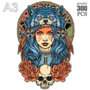 Planet Gates LANG-15-A3 Unique Cock Wooden Animals Puzzle For Adults Kids Puzzles Toys DIY Educational Games Christmas Gifts With Original Box Collect