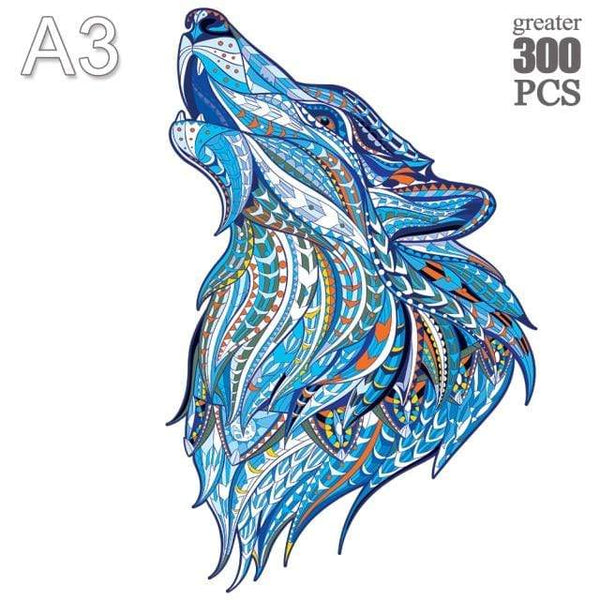 Planet Gates LANG-34-A3 Unique Cock Wooden Animals Puzzle For Adults Kids Puzzles Toys DIY Educational Games Christmas Gifts With Original Box Collect