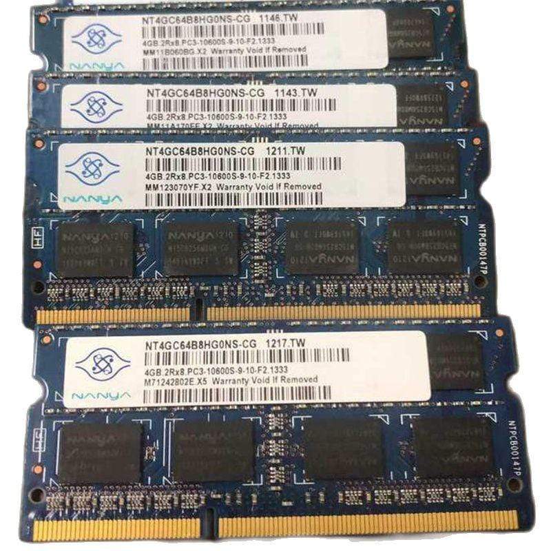 Planet Gates Laptop rams Nanya DDR3 RAMS 4GB 2RX8 1333MHz PC3-10600S 204pin la memoria del ordenador portátil 1PCS
