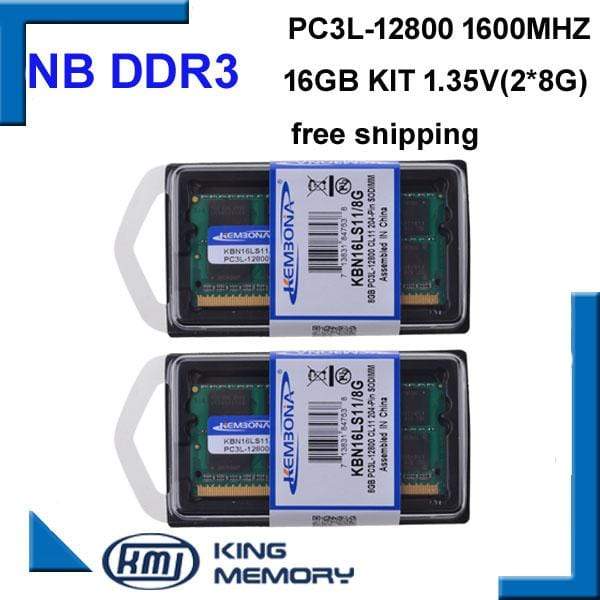 Planet Gates Laptop rams sodimm DDR3L DDR3 16GB(kit of 2pcs ddr3 8gb) PC3L-12800 1.35V low power 204pin ram memory