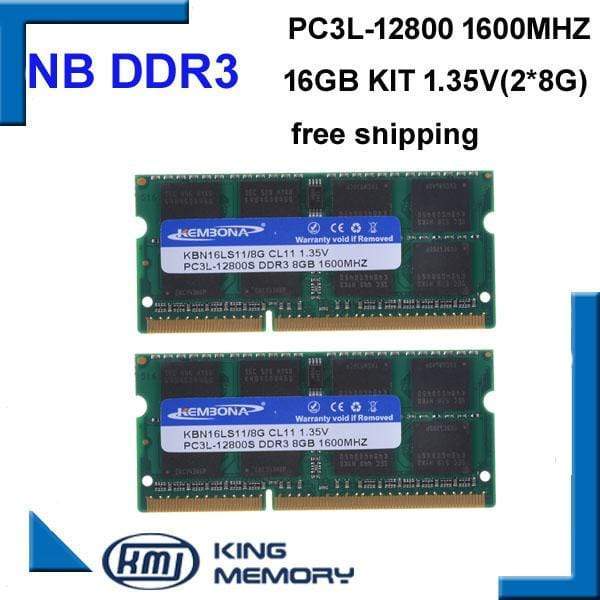 Planet Gates Laptop rams sodimm DDR3L DDR3 16GB(kit of 2pcs ddr3 8gb) PC3L-12800 1.35V low power 204pin ram memory