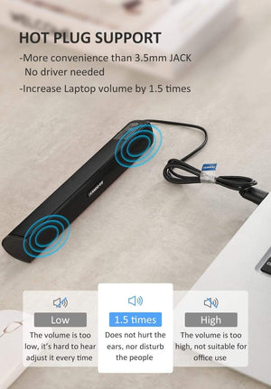 Planet Gates Laptop Speaker USB Wired With Subwoofer Sound Box For Computer Steoreo Lounderspeaker Driver Free Dual  Channels