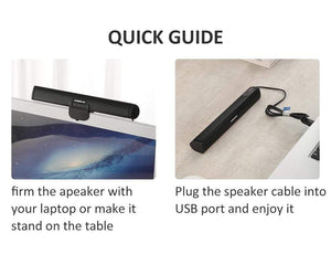 Planet Gates Laptop Speaker USB Wired With Subwoofer Sound Box For Computer Steoreo Lounderspeaker Driver Free Dual  Channels