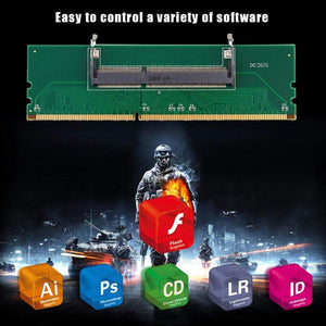 Planet Gates Laptop The Adapter Card 200 Pin DDR3 SO-DIMM to Desktop 240 Pin DIMM Professional Practical DDR3 Memory RAM Connector Adapter