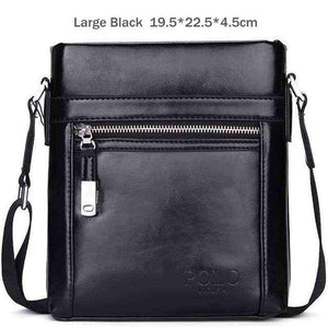 Planet Gates Large Black / China Quality Theftproof Waxy Leather Brand Man Bag With Metal Hasp Small Men's Crossbody Bag Vintage Shoulder Bags