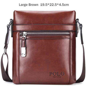 Planet Gates Large Brown / China Quality Theftproof Waxy Leather Brand Man Bag With Metal Hasp Small Men's Crossbody Bag Vintage Shoulder Bags