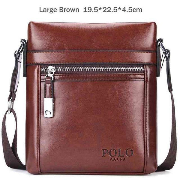 Planet Gates Large Brown / China Quality Theftproof Waxy Leather Brand Man Bag With Metal Hasp Small Men's Crossbody Bag Vintage Shoulder Bags