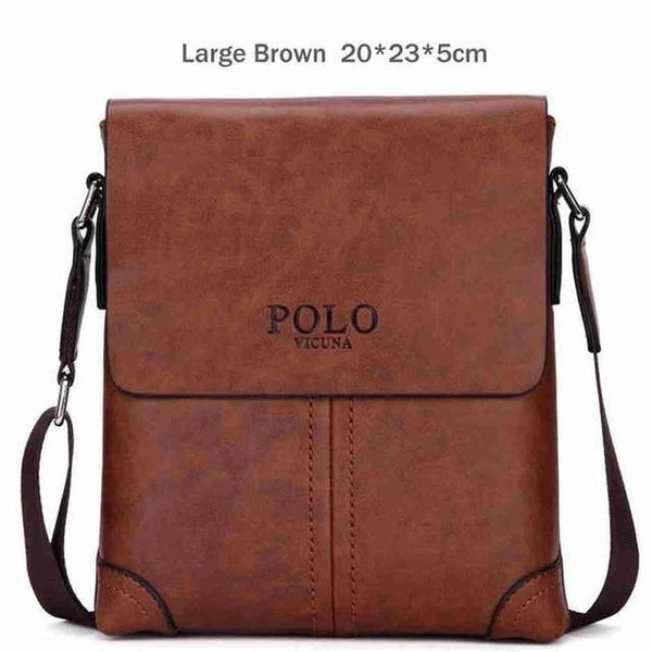 Planet Gates Large Brown / China Unique Thread Design Mens Frosted PU Leather Messenger Bag Small Leisure Mens Bag Promotional Men Shoulder Bag New