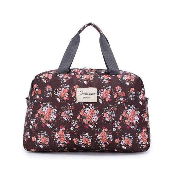 Planet Gates Large Brown Women Lady Large Capacity Floral Duffel Totes  Sport Bag Multifunction Portable Sports Travel  Luggage Gym Fitness Bag