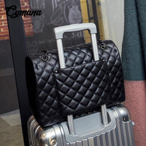 Planet Gates Large Capacity Bag  Large Shoulder Bag Women Travel Bags Leather Pu Quilted Bag Female Luxury Handbags Bolsa Feminina