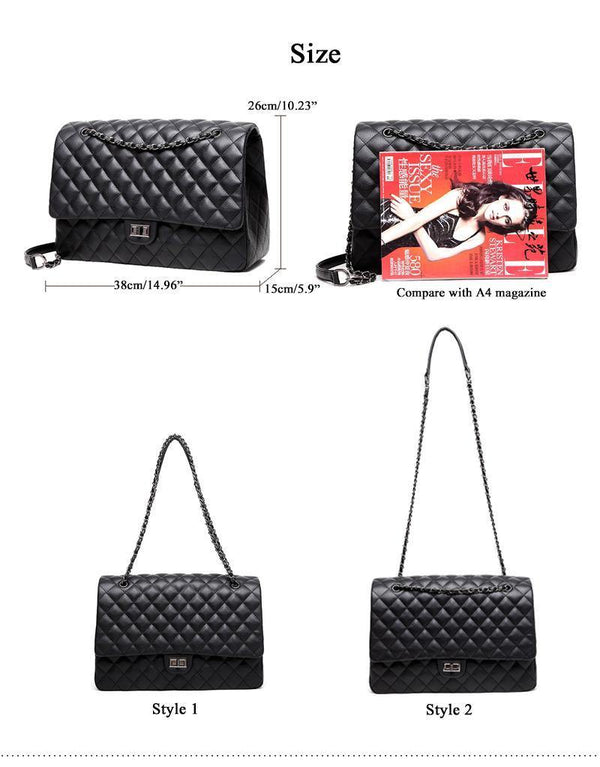 Planet Gates Large Capacity Bag  Large Shoulder Bag Women Travel Bags Leather Pu Quilted Bag Female Luxury Handbags Bolsa Feminina