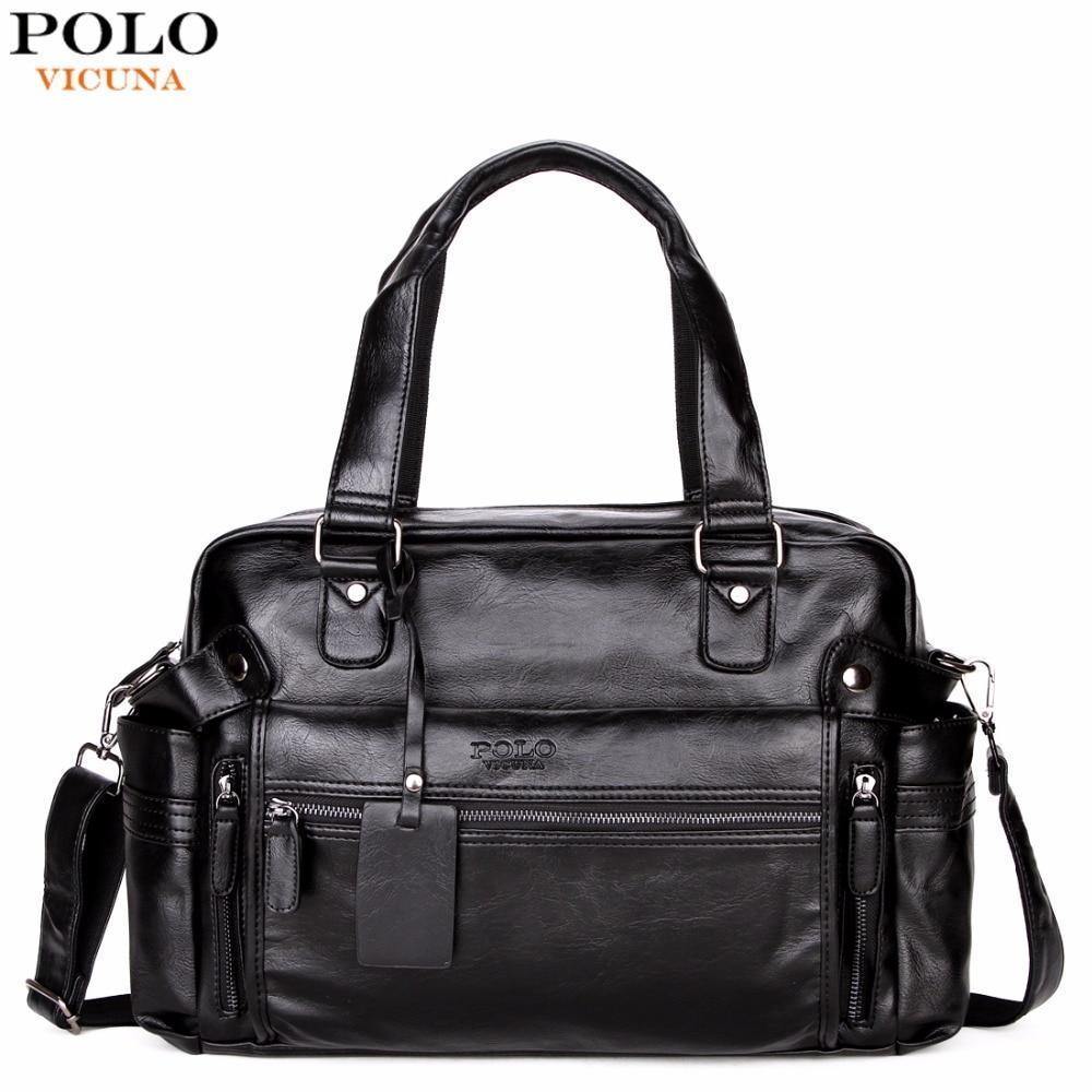 Planet Gates Large Capacity Men Leather Travel Bag Casual High Quality With Front Pocket Luggage Duffle Bag Handbag Shoulder Bag