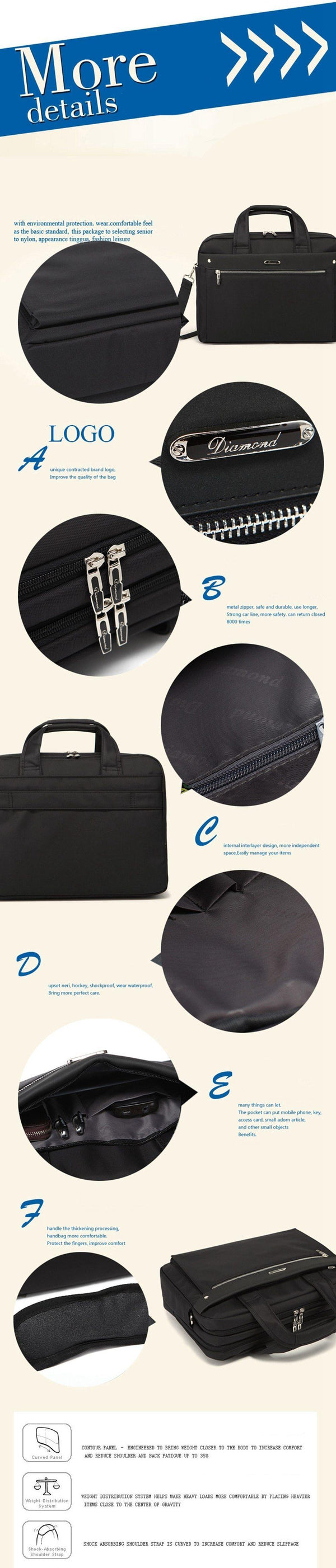 Planet Gates Large Capacity Men Single Shoulder Office Bags For Business Men's Briefcase Brand 15 16 17 Inch Male Laptop Mens Bag