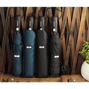 Planet Gates Large Folding Umbrella Rain 1.2 Meters Business Men Automatic Umbrellas Windproof Male Parasol Dark Blue And Black