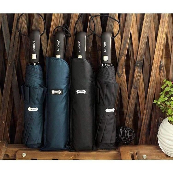 Planet Gates Large Folding Umbrella Rain 1.2 Meters Business Men Automatic Umbrellas Windproof Male Parasol Dark Blue And Black
