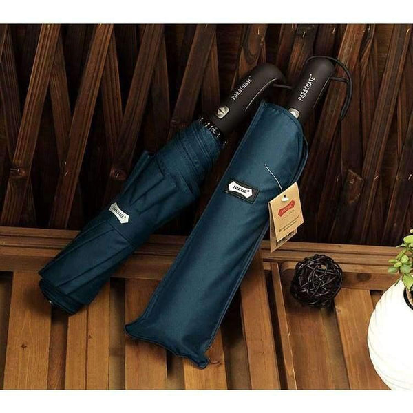 Planet Gates Large Folding Umbrella Rain 1.2 Meters Business Men Automatic Umbrellas Windproof Male Parasol Dark Blue And Black