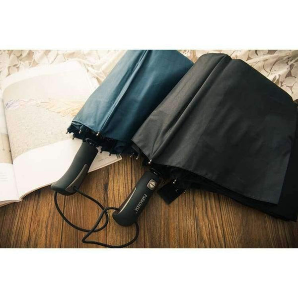 Planet Gates Large Folding Umbrella Rain 1.2 Meters Business Men Automatic Umbrellas Windproof Male Parasol Dark Blue And Black