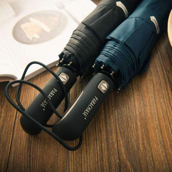 Planet Gates Large Folding Umbrella Rain 1.2 Meters Business Men Automatic Umbrellas Windproof Male Parasol Dark Blue And Black