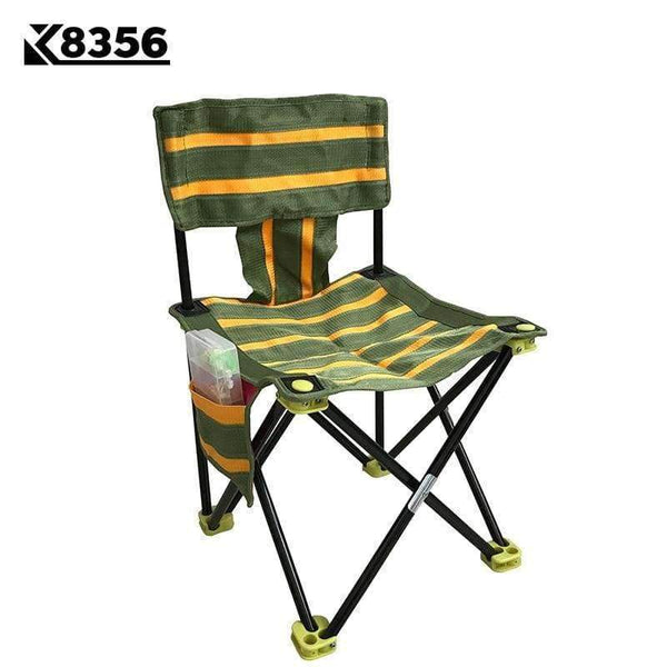 Planet Gates Large Quality Portable 600D Nylon Cloth lFloding Fishing Chair Outdoor Beach Camping Chair Green With Yellow 4 Sizes For Chosen
