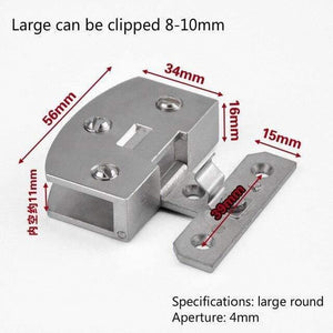 1 Pcs High Quality Free Opening Wine Cabinet Cabinet Glass Hinge Furniture Hardware Accessories Cake Cabinet Glass Hinge