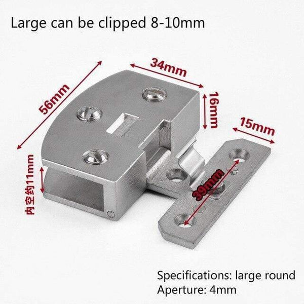 1 Pcs High Quality Free Opening Wine Cabinet Cabinet Glass Hinge Furniture Hardware Accessories Cake Cabinet Glass Hinge