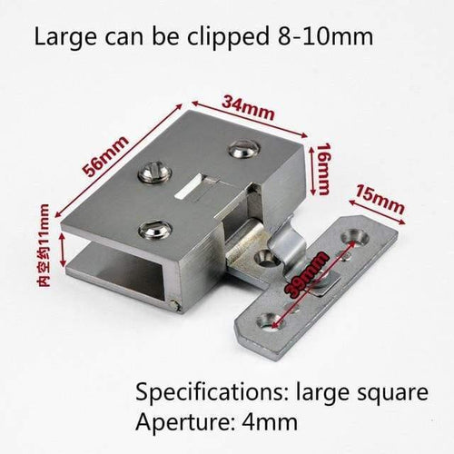 1 Pcs High Quality Free Opening Wine Cabinet Cabinet Glass Hinge Furniture Hardware Accessories Cake Cabinet Glass Hinge