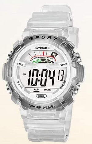 Planet Gates Large white Digital Children Watch Kids Watches Girls Boys Clock Child Sport Wrist Watch Digital-watch for Girl Boy Surprise Gift