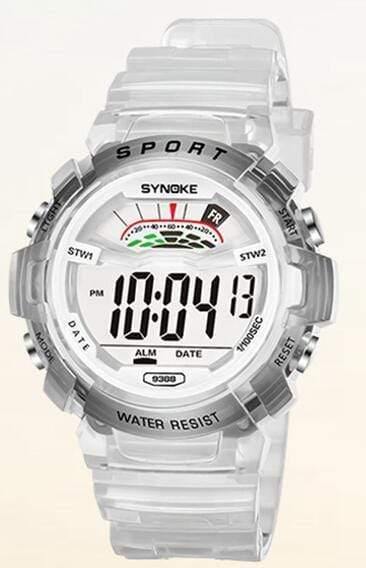 Planet Gates Large white Digital Children Watch Kids Watches Girls Boys Clock Child Sport Wrist Watch Digital-watch for Girl Boy Surprise Gift