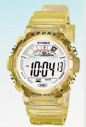 Planet Gates Large yellow Digital Children Watch Kids Watches Girls Boys Clock Child Sport Wrist Watch Digital-watch for Girl Boy Surprise Gift
