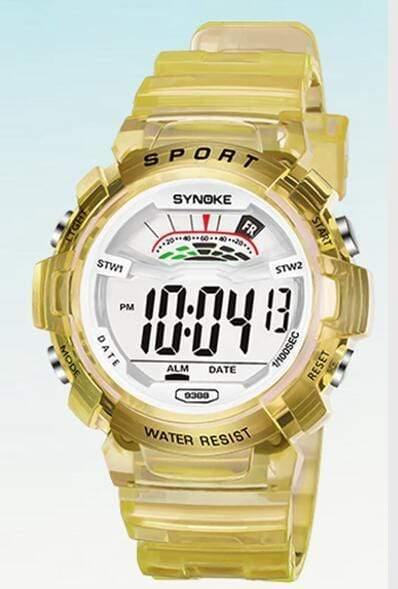 Planet Gates Large yellow Digital Children Watch Kids Watches Girls Boys Clock Child Sport Wrist Watch Digital-watch for Girl Boy Surprise Gift