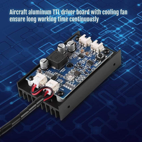 Laser 15w Head laser module 15w 450nm Blu-ray Laser engraving machine Woodworking Machinery Parts DIY Tools with TTL Power