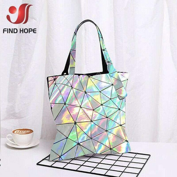 Planet Gates Laser Iridescent Geometric PU Faux Leather Fabric Synthetic Bag Bow Craft DIY Jewelry Clothing Sewing Material