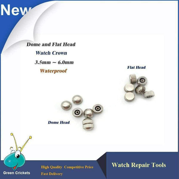 Planet Gates Latest 3.5mm-6.0mm Assorted Size Watches Accessories Watch Reparing Part Watches Crowns,Waterproof Watch Replacement Parts